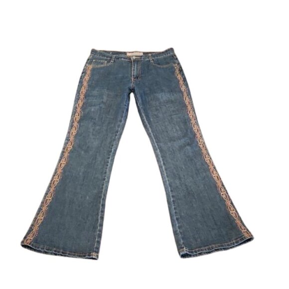 COS High-Rise Boho Embellished Bootcut Jeans - Picture 2 of 6